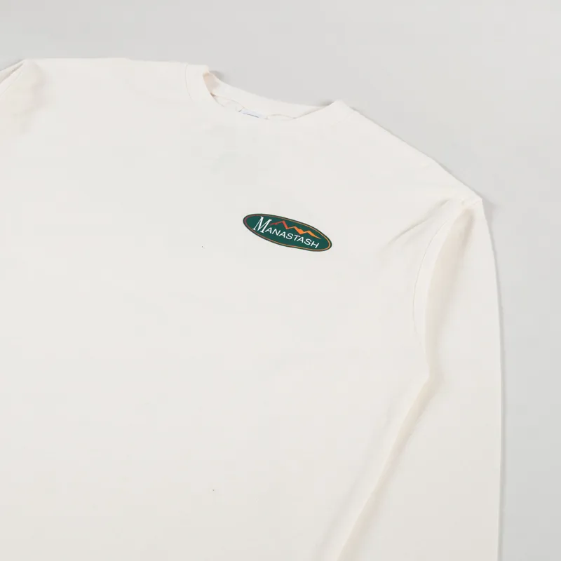 Manastash Hemp Original Logo Long Sleeve T Shirt Natural-3
