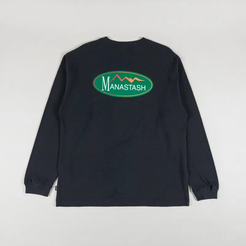 Manastash Hemp Original Logo Long Sleeve T Shirt Black