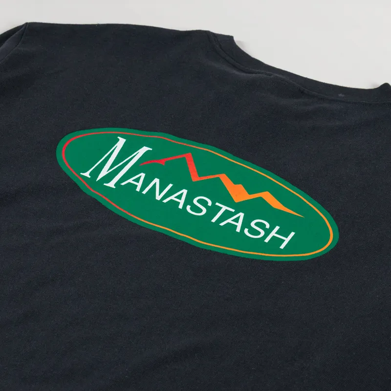 Manastash Hemp Original Logo Long Sleeve T Shirt Black-4
