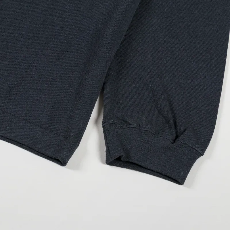 Manastash Hemp Original Logo Long Sleeve T Shirt Black-7