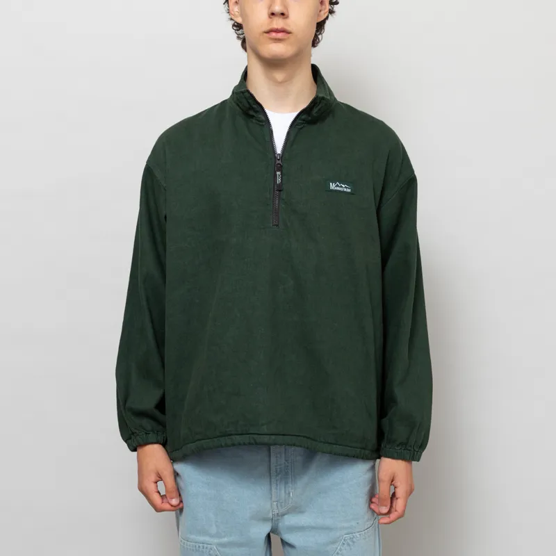 Manastash Mens Chilliwack Hemp Pullover Jacket Dark Green