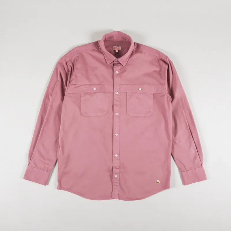 Armor Lux Surchemise Long Sleeve Shirt Modern Pink
