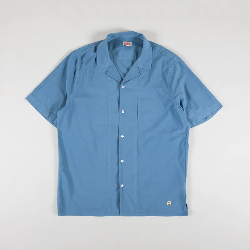 Armor Lux MC Comfort Shirt Bleu St Lo