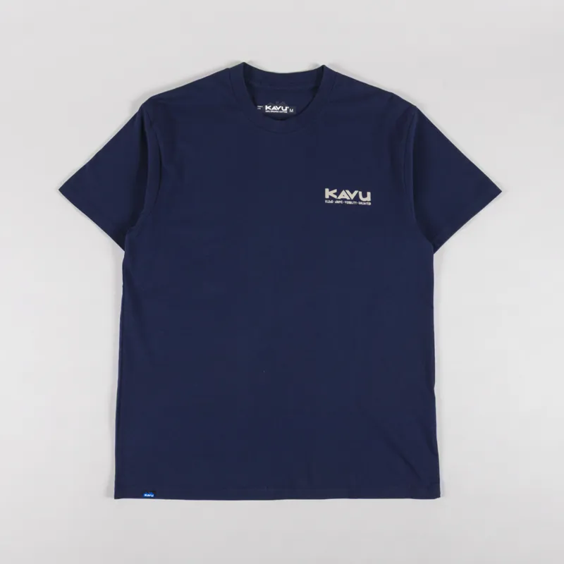 Kavu Paddle Out T Shirt Nautical Navy-1