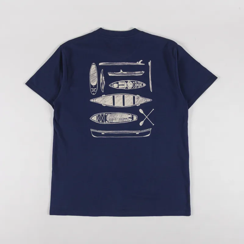 Kavu Paddle Out T Shirt Nautical Navy
