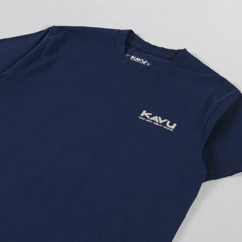 Kavu Paddle Out T Shirt Nautical Navy-3