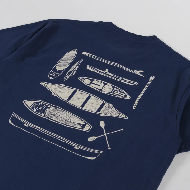 Kavu Paddle Out T Shirt Nautical Navy-2