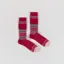 Anonymous Ism Snow Pattern Crew Socks Red