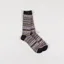 Anonymous Ism Reverse Fairisle Jacquard Crew Socks Black