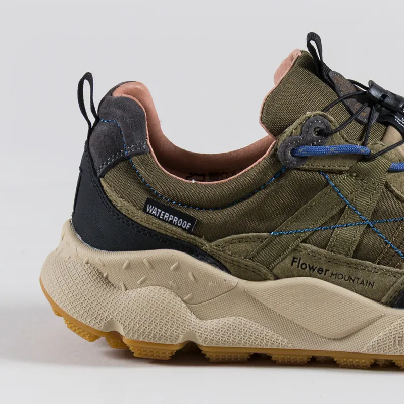 Flower Mountain Iwano 2 Shoes Military Black Suede Nylon-4