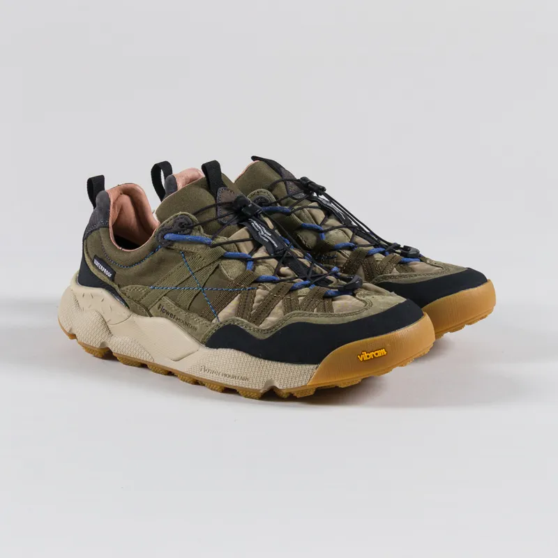 Flower Mountain Iwano 2 Shoes Military Black Suede Nylon