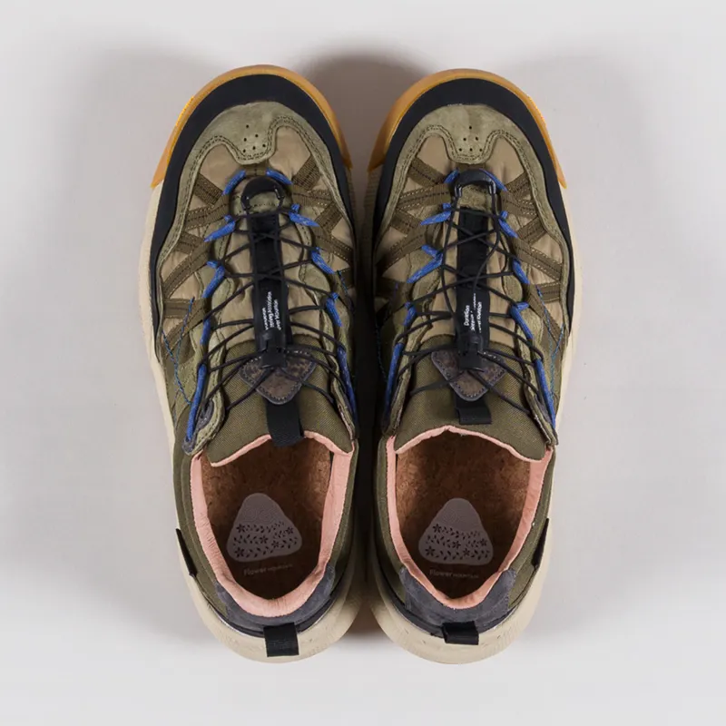 Flower Mountain Iwano 2 Shoes Military Black Suede Nylon-6