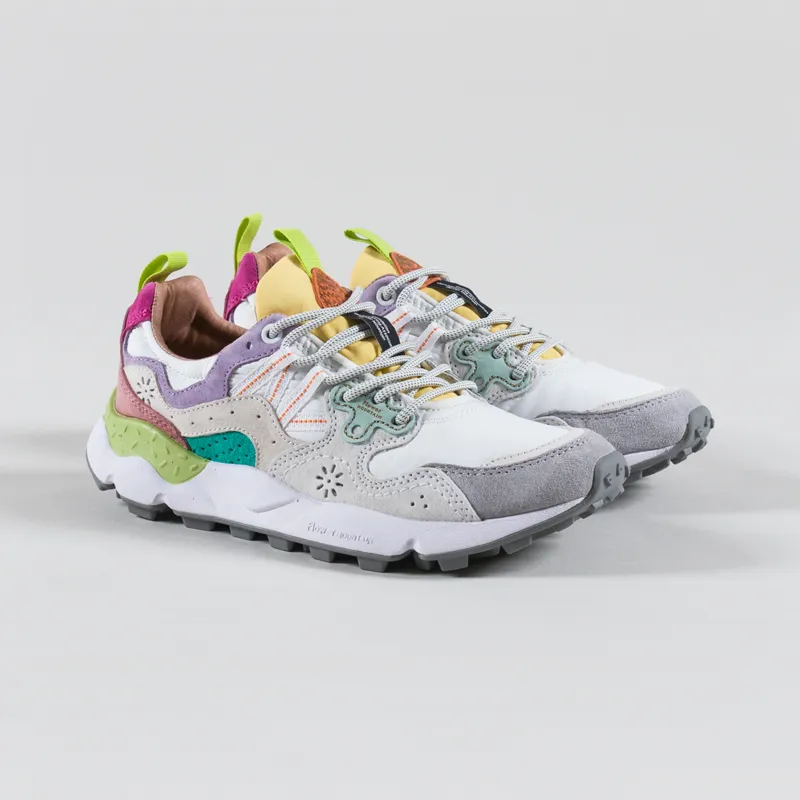 Flower Mountain Womens Yamano 3 Shoes Light Lilac White Suede Nylon