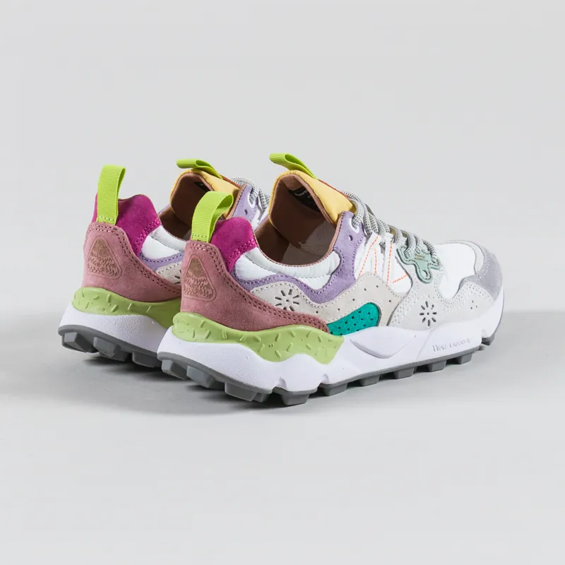 Flower Mountain Womens Yamano 3 Shoes Light Lilac White Suede Nylon-1