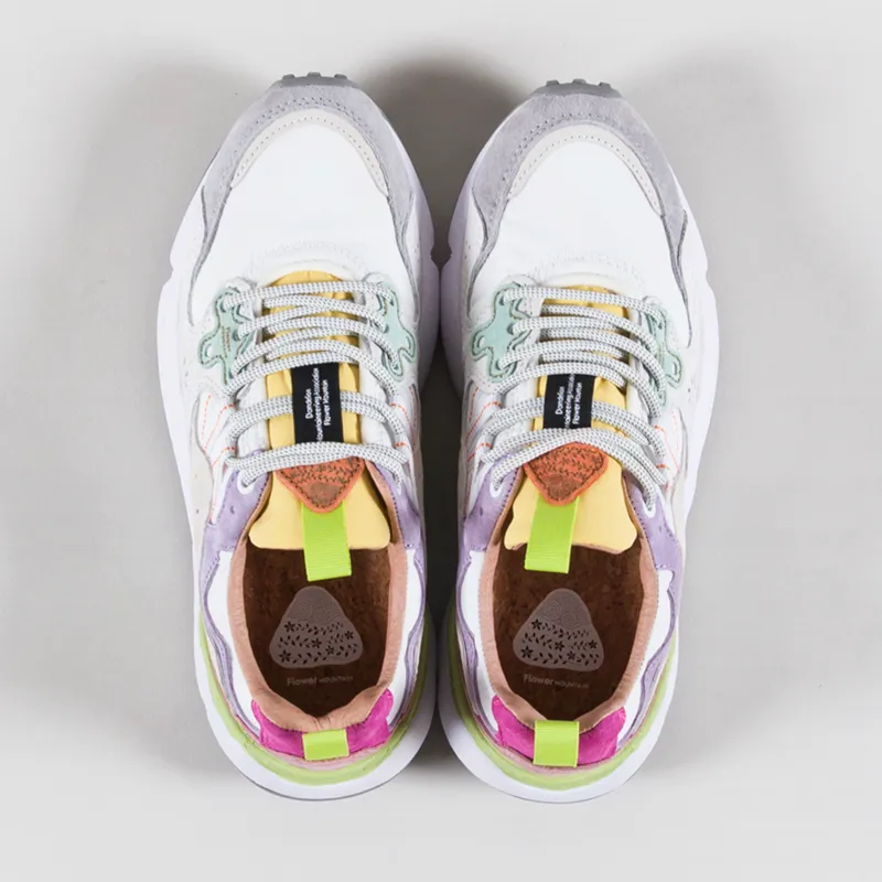 Flower Mountain Womens Yamano 3 Shoes Light Lilac White Suede Nylon-6