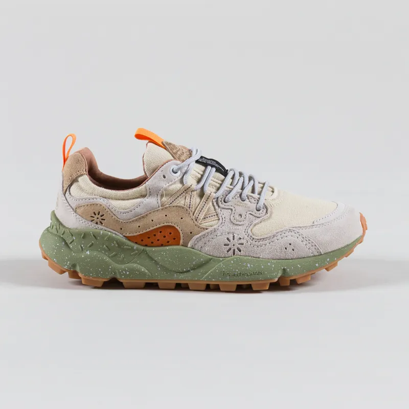 Flower Mountain Yamano 3 Shoe Milk Beige Suede Canvas-2