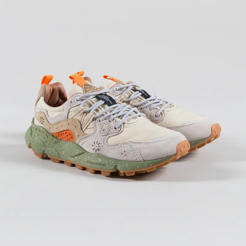 Flower Mountain Yamano 3 Shoe Milk Beige Suede Canvas