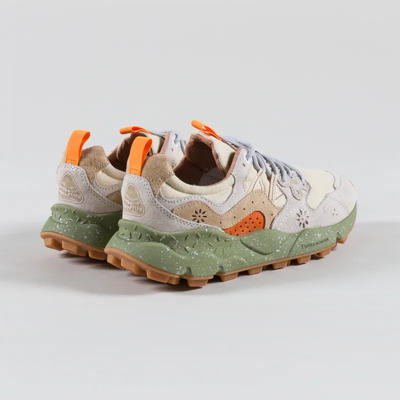 Flower Mountain Yamano 3 Shoe Milk Beige Suede Canvas-1