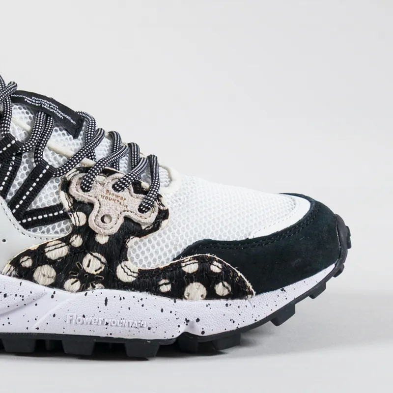 Flower Mountain Womens Yamano 3 Shoe Anthracite White Suede Rete Pony Hair-5