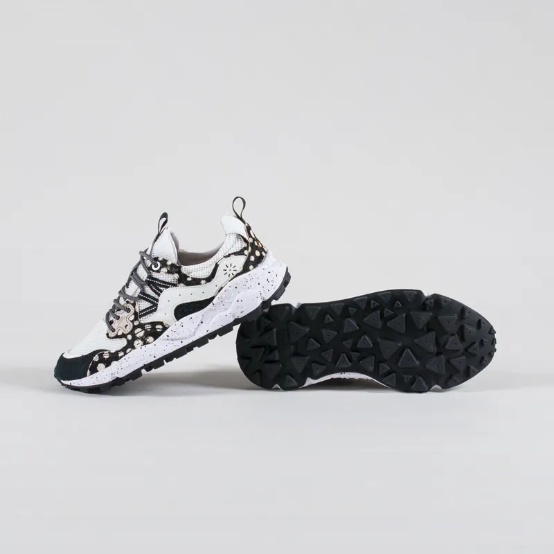 Flower Mountain Womens Yamano 3 Shoe Anthracite White Suede Rete Pony Hair-3