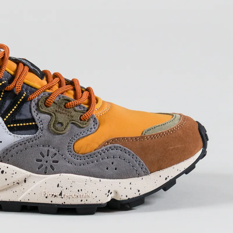 Flower Mountain Yamano 3 Shoes Warm Brown Mustard Suede Nylon-5