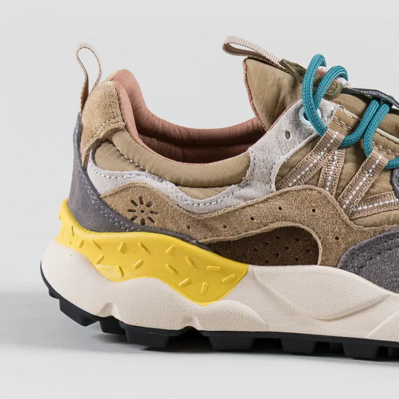 Flower Mountain Yamano 3 Shoes Brown Grey Suede Nylon Ripstop-4