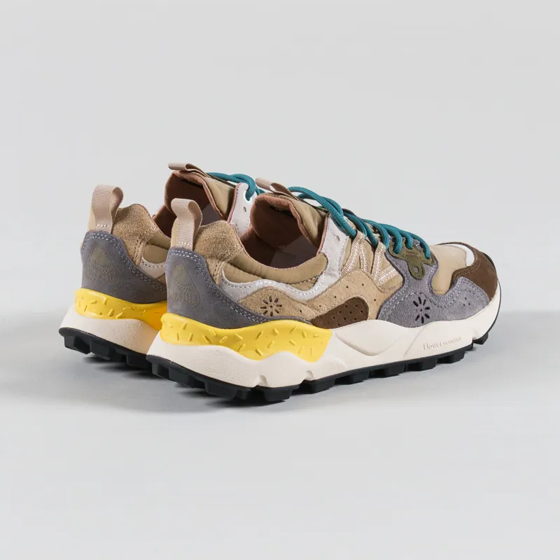 Flower Mountain Yamano 3 Shoes Brown Grey Suede Nylon Ripstop-1