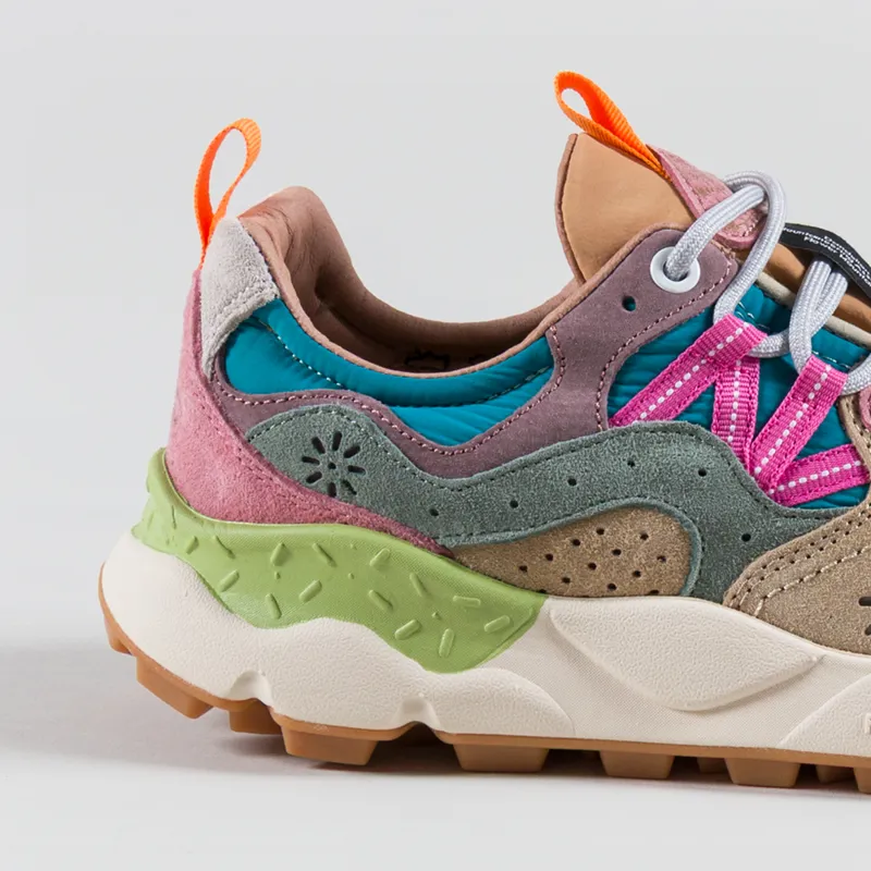 Flower Mountain Womens Yamano 3 Shoes Rose Violet Suede Nylon-4