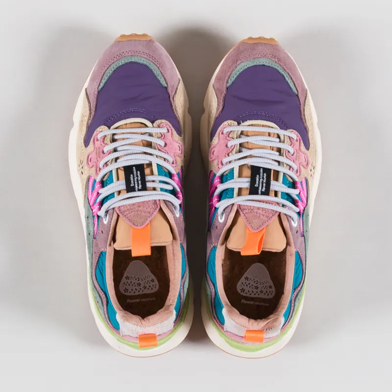 Flower Mountain Womens Yamano 3 Shoes Rose Violet Suede Nylon-6