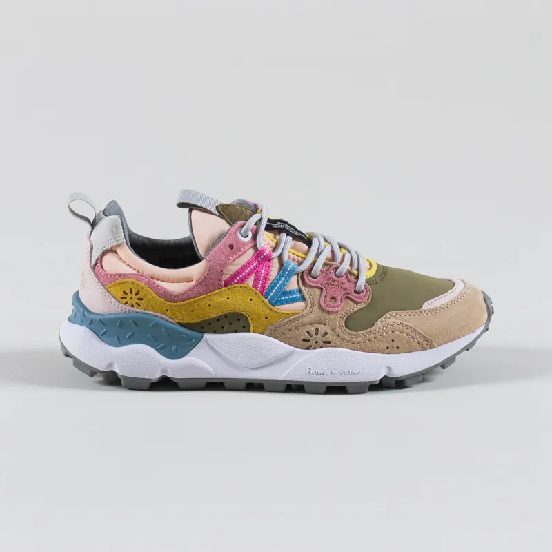 Flower Mountain Womens Yamano 3 Shoes Dark Rose Chestnut Suede Nylon-2