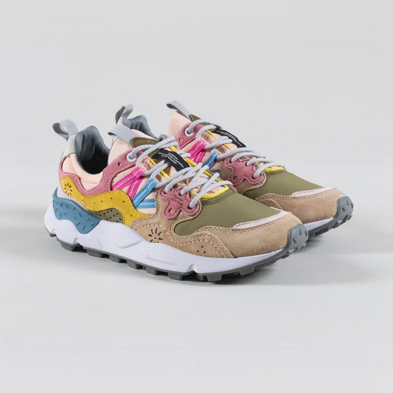 Flower Mountain Womens Yamano 3 Shoes Dark Rose Chestnut Suede Nylon