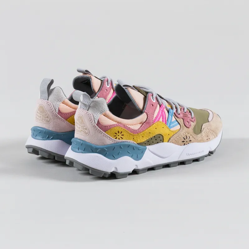 Flower Mountain Womens Yamano 3 Shoes Dark Rose Chestnut Suede Nylon-1