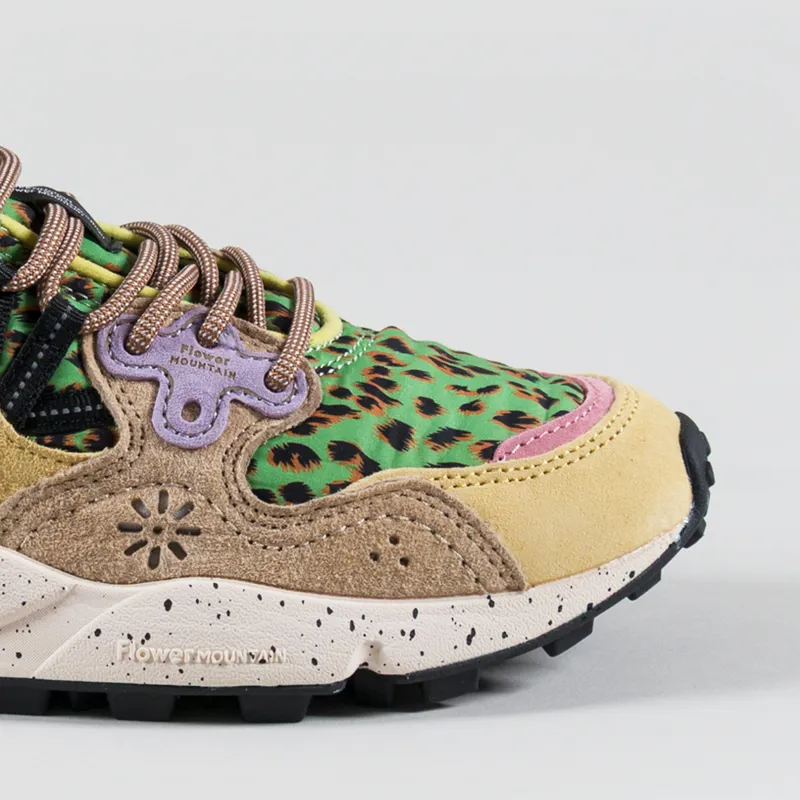 Flower Mountain Womens Yamano 3 Shoes Beige Sand Suede Nylon Print Leo-5