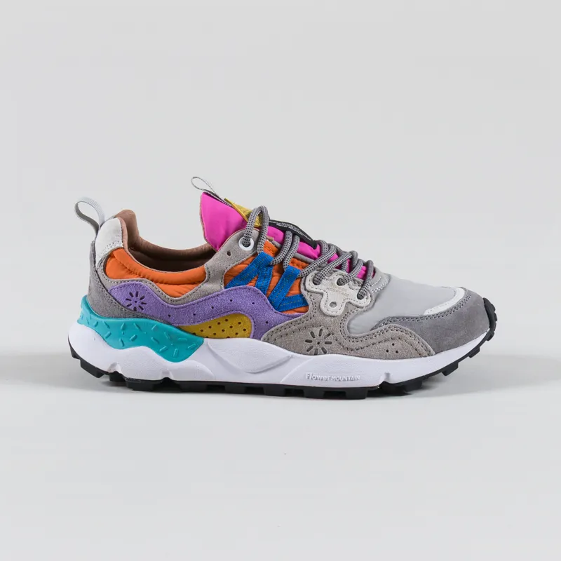 Flower Mountain Womens Yamano 3 Shoes Grey Light Grey Suede Nylon-2