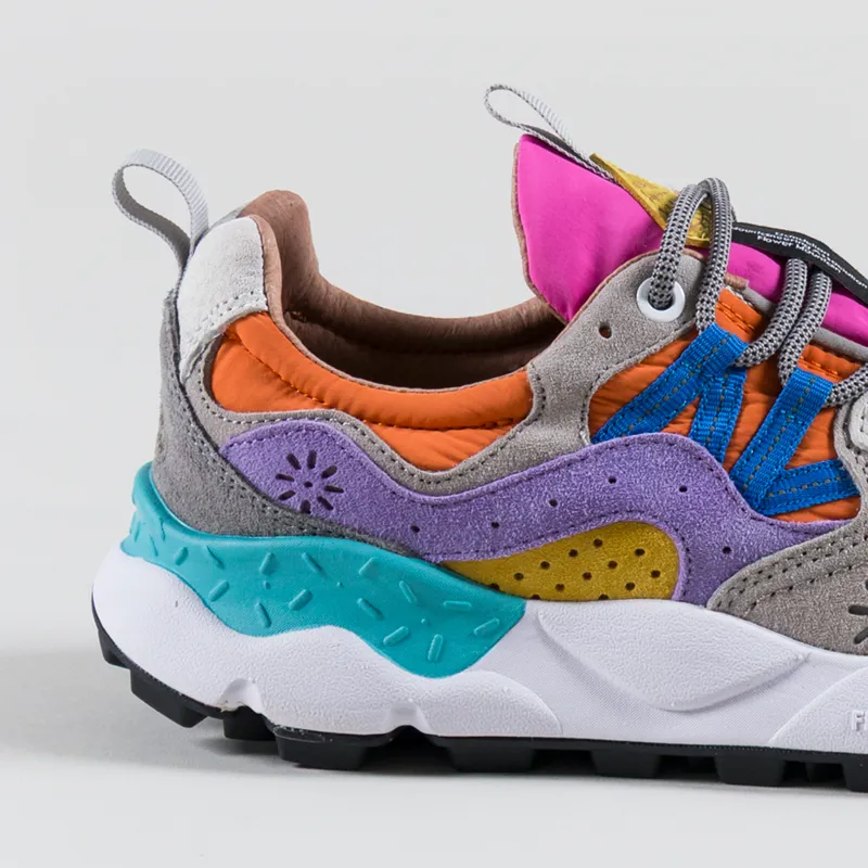 Flower Mountain Womens Yamano 3 Shoes Grey Light Grey Suede Nylon-4