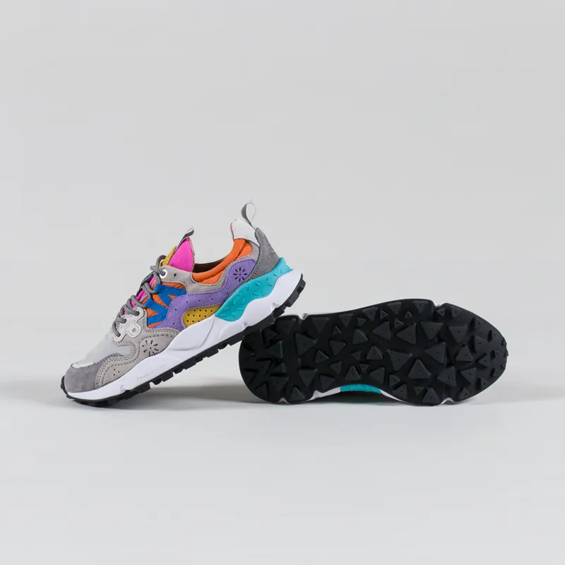 Flower Mountain Womens Yamano 3 Shoes Grey Light Grey Suede Nylon-3