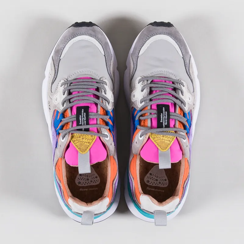 Flower Mountain Womens Yamano 3 Shoes Grey Light Grey Suede Nylon-6