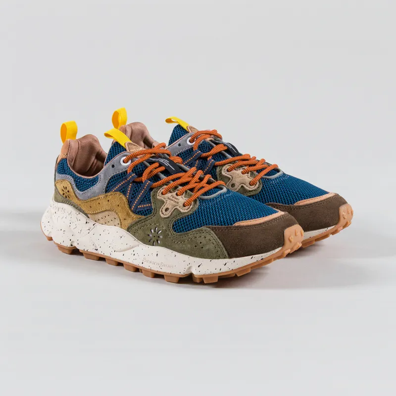 Flower Mountain Yamano 3 Shoe Dark Brown Stone Suede Rete