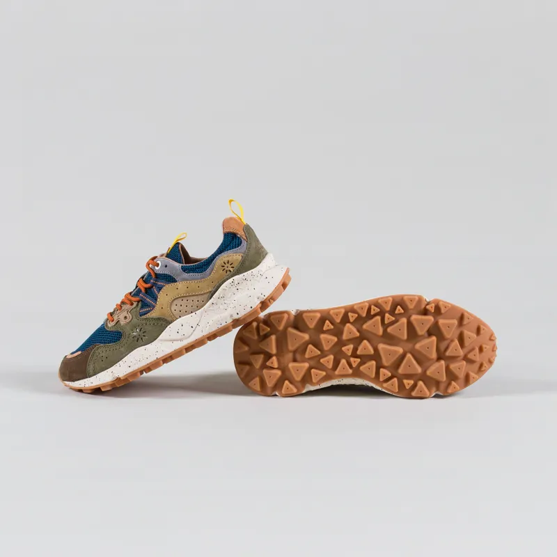 Flower Mountain Yamano 3 Shoe Dark Brown Stone Suede Rete-3