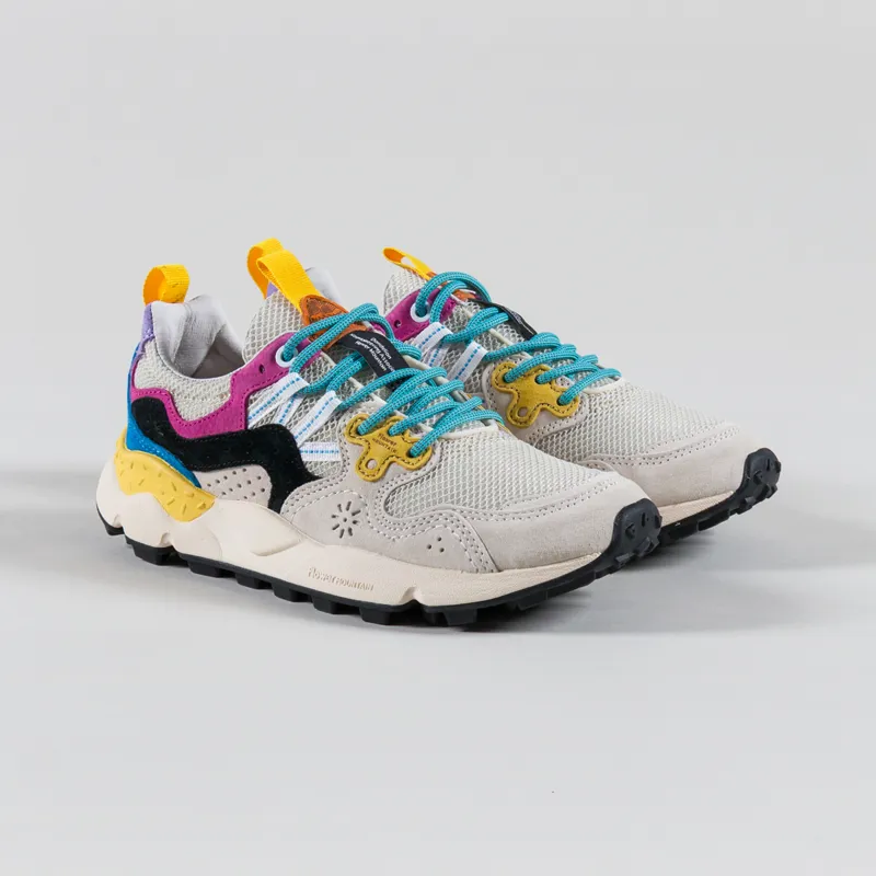 Flower Mountain Womens Yamano 3 Shoe Milk Beige Suede Rete