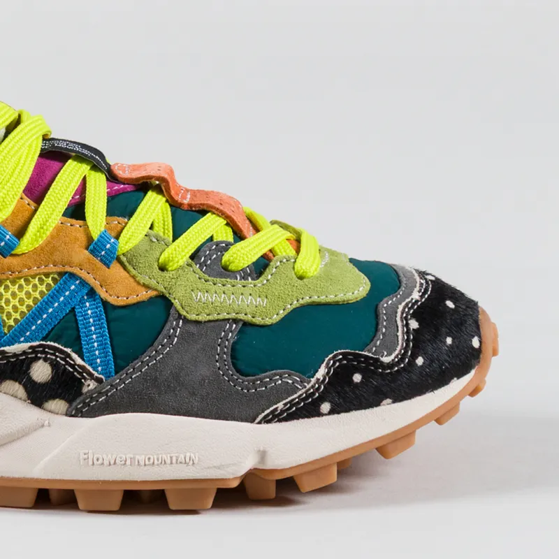 Flower Mountain Womens Lenzan Shoe Brown Multi Suede Pony Hair Nylon Rete-5