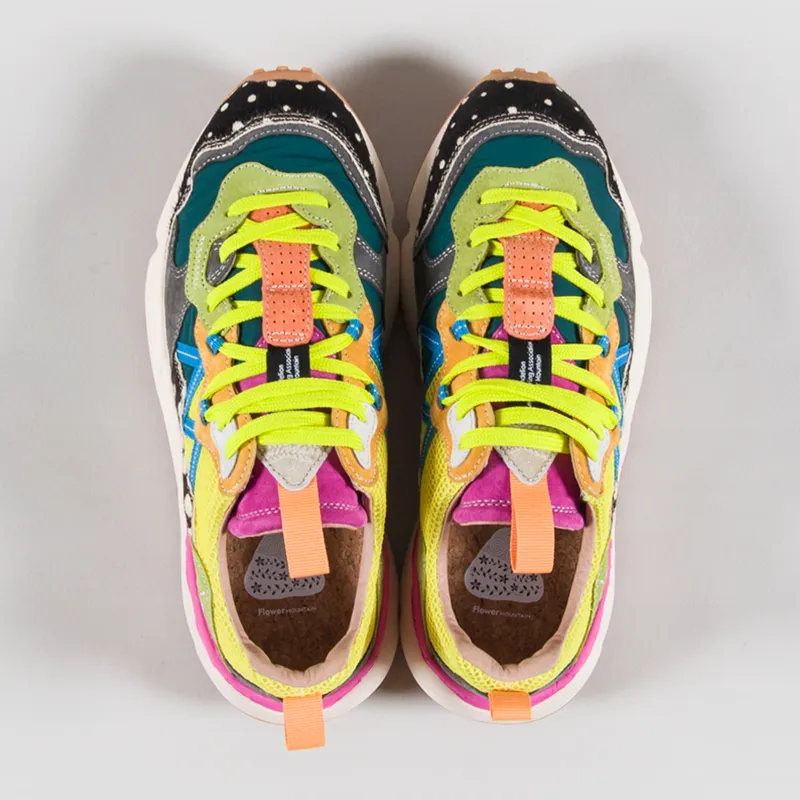 Flower Mountain Womens Lenzan Shoe Brown Multi Suede Pony Hair Nylon Rete-6