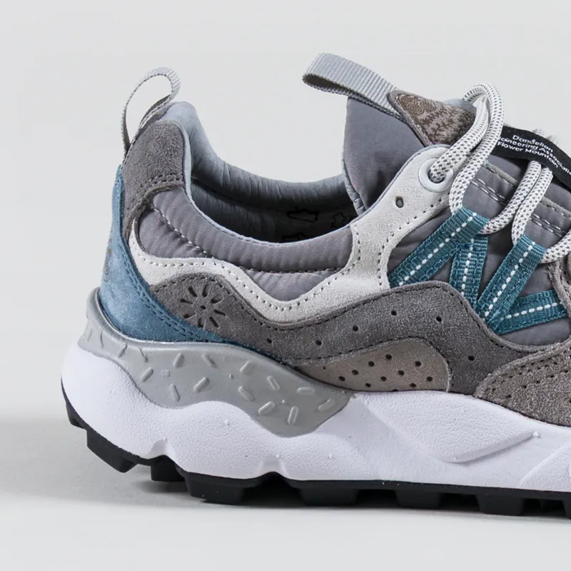 Flower Mountain Womens Yamano 3 Shoes Anthracite Dark Grey Suede Nylon-4