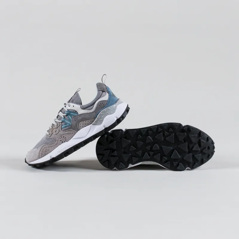 Flower Mountain Womens Yamano 3 Shoes Anthracite Dark Grey Suede Nylon-3