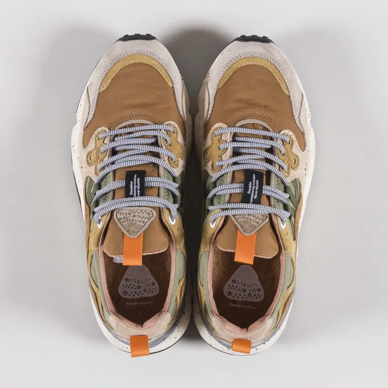 Flower Mountain Yamano 3 Shoes Grey Light Brown Beige Suede Nylon-6