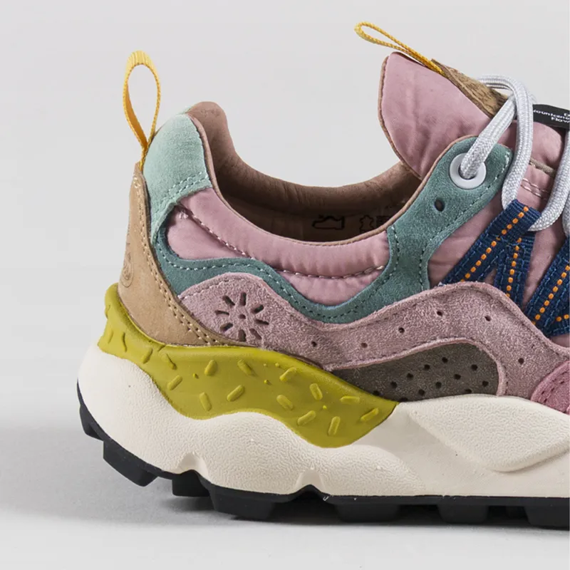 Flower Mountain Womens Yamano 3 Shoes Grey Cipria Light Pink Suede Nylon-4