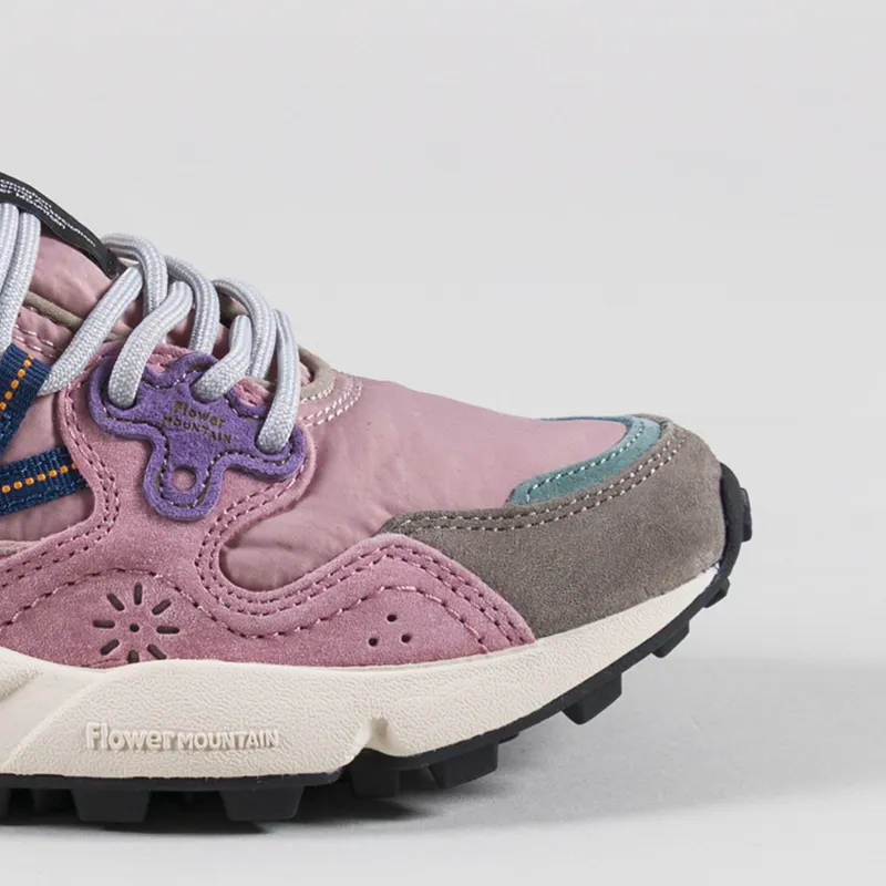Flower Mountain Womens Yamano 3 Shoes Grey Cipria Light Pink Suede Nylon-5