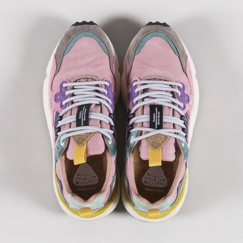 Flower Mountain Womens Yamano 3 Shoes Grey Cipria Light Pink Suede Nylon-6