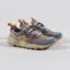 Flower Mountain Womens Yamano 3 Shoes Petrol Grey Light Papaya Suede Nylon