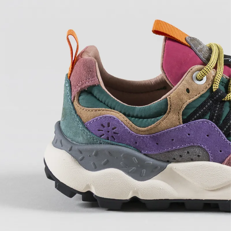 Flower Mountain Womens Yamano 3 Shoes Burgundy Fuchsia Cipria Suede Nylon-4